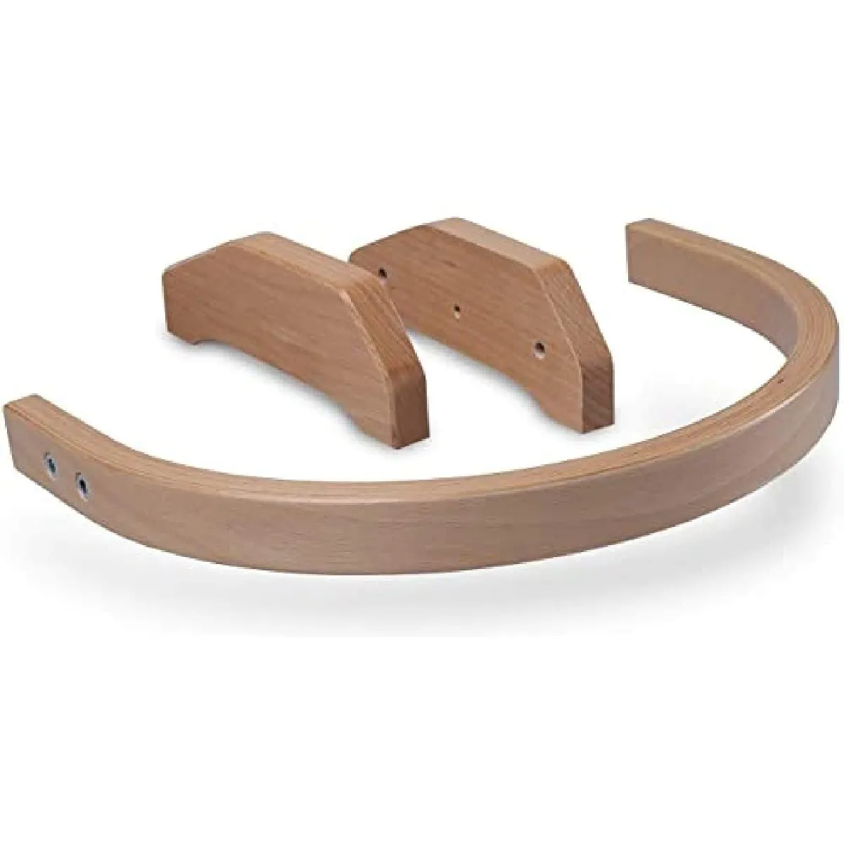 Chaise haute tissi sécurisée bois naturel