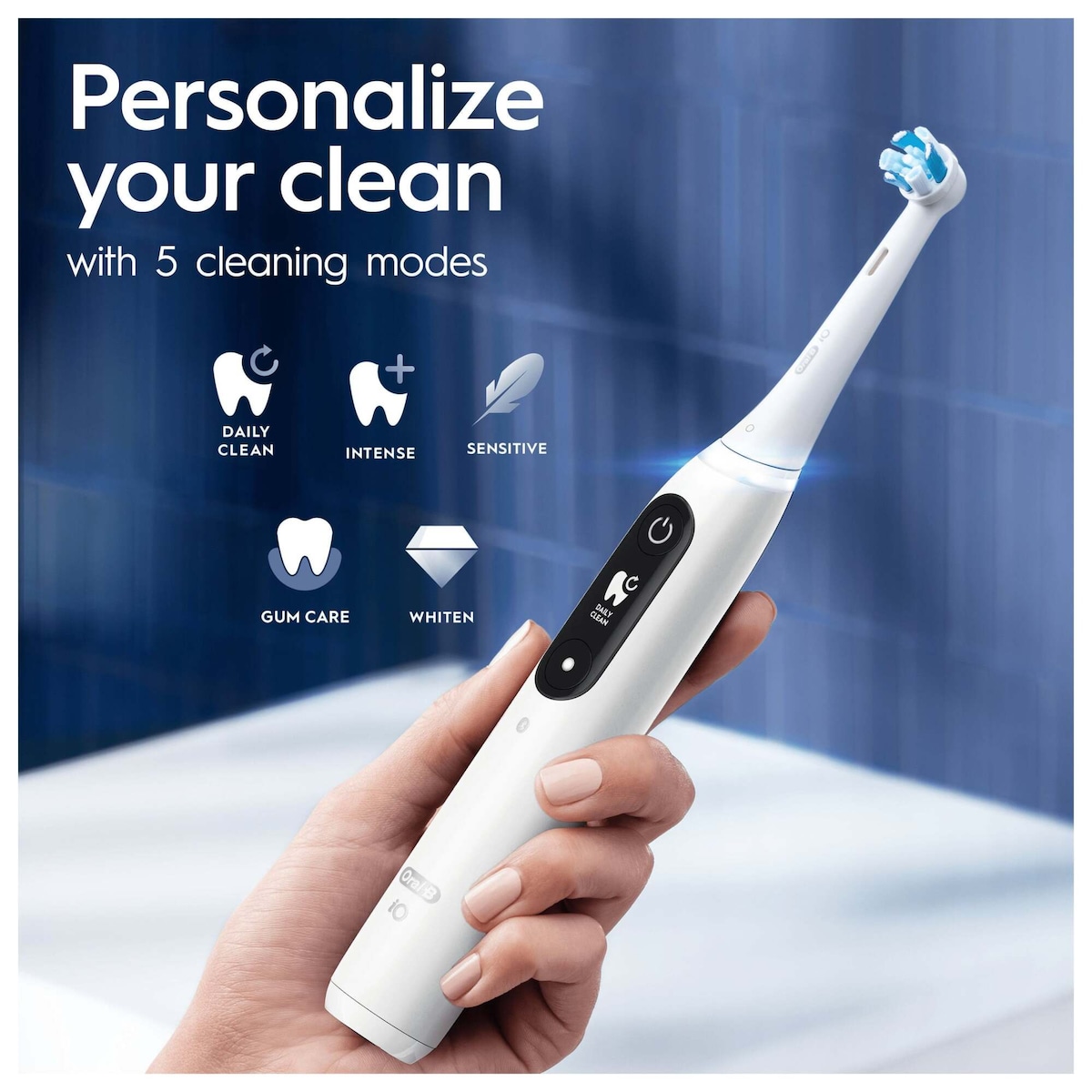 Oral-B iO 7s elektrisk tannbørste 387033 (hvit)