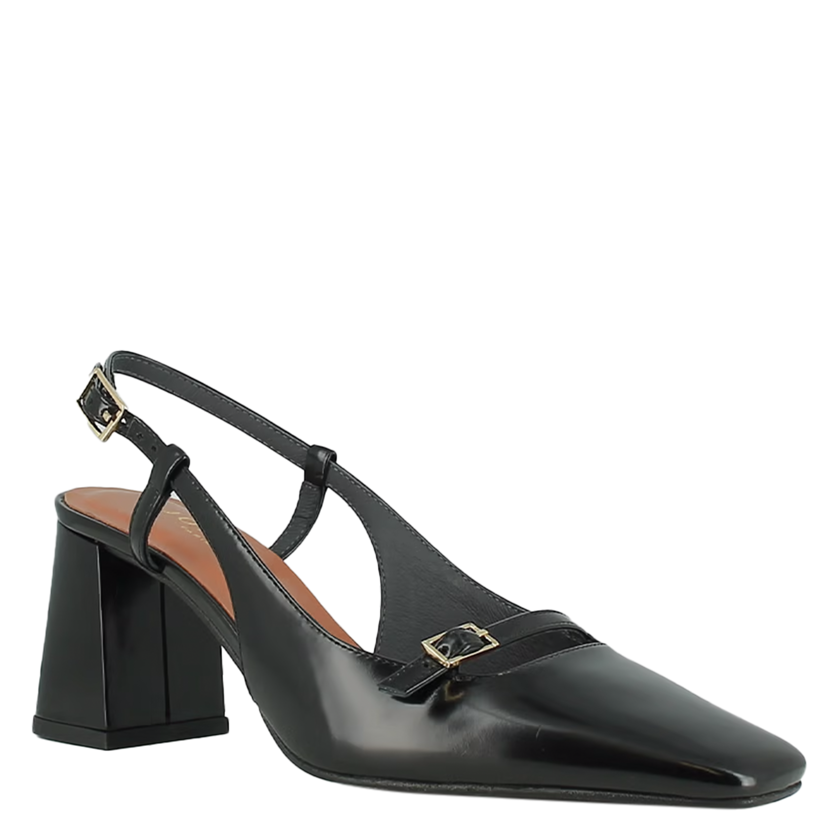 DADELLE - Escarpins en cuir vernis | Noir