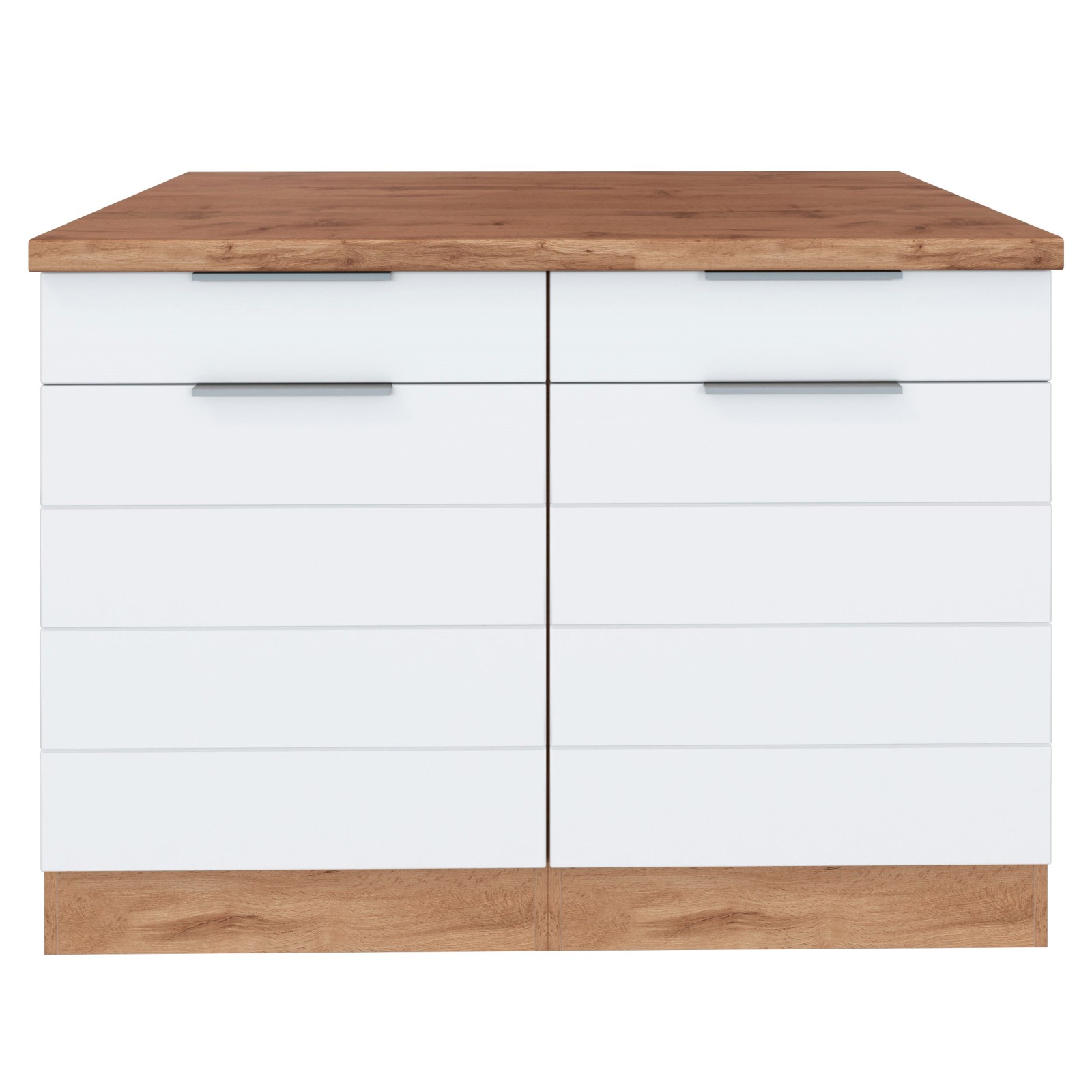 Unterschrank FLORENZ - Wotaneiche-weiß matt - 120 cm
