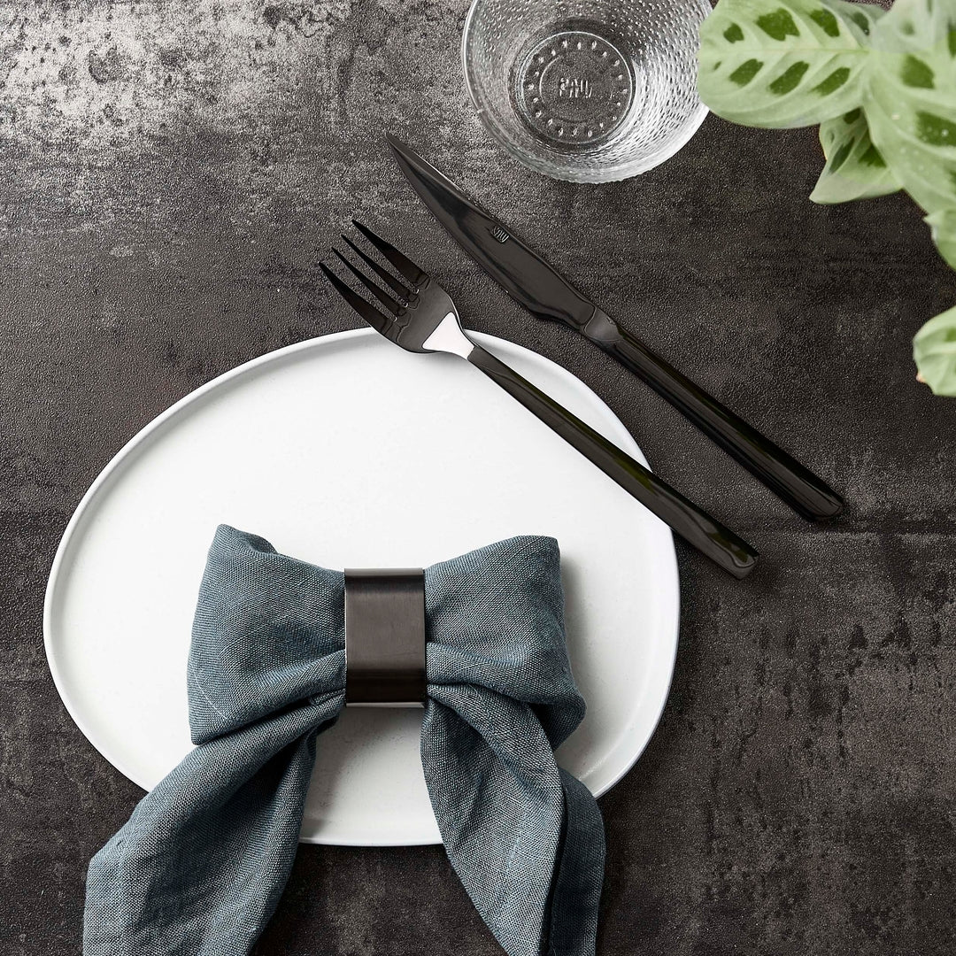 RAW  Steaksæt, 8 dele - sort