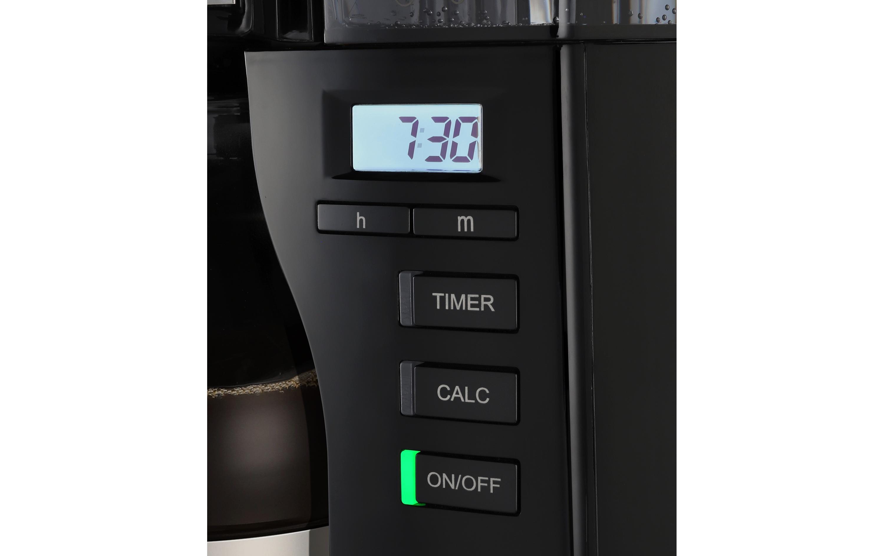 Filterkaffeemaschine Look Timer SchwarzFilterkaffeeautomat