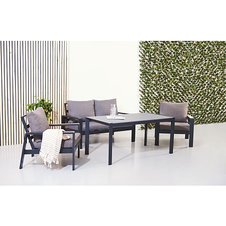 Palamos loungestol - Aluminium/Polyester - Grå