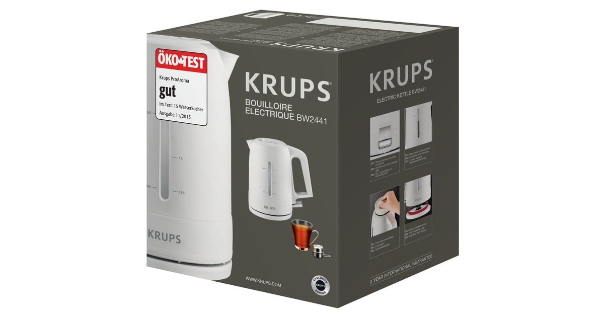 KrupsWaterkoker ProAroma BW 2441  (Wit, 1,6 l)