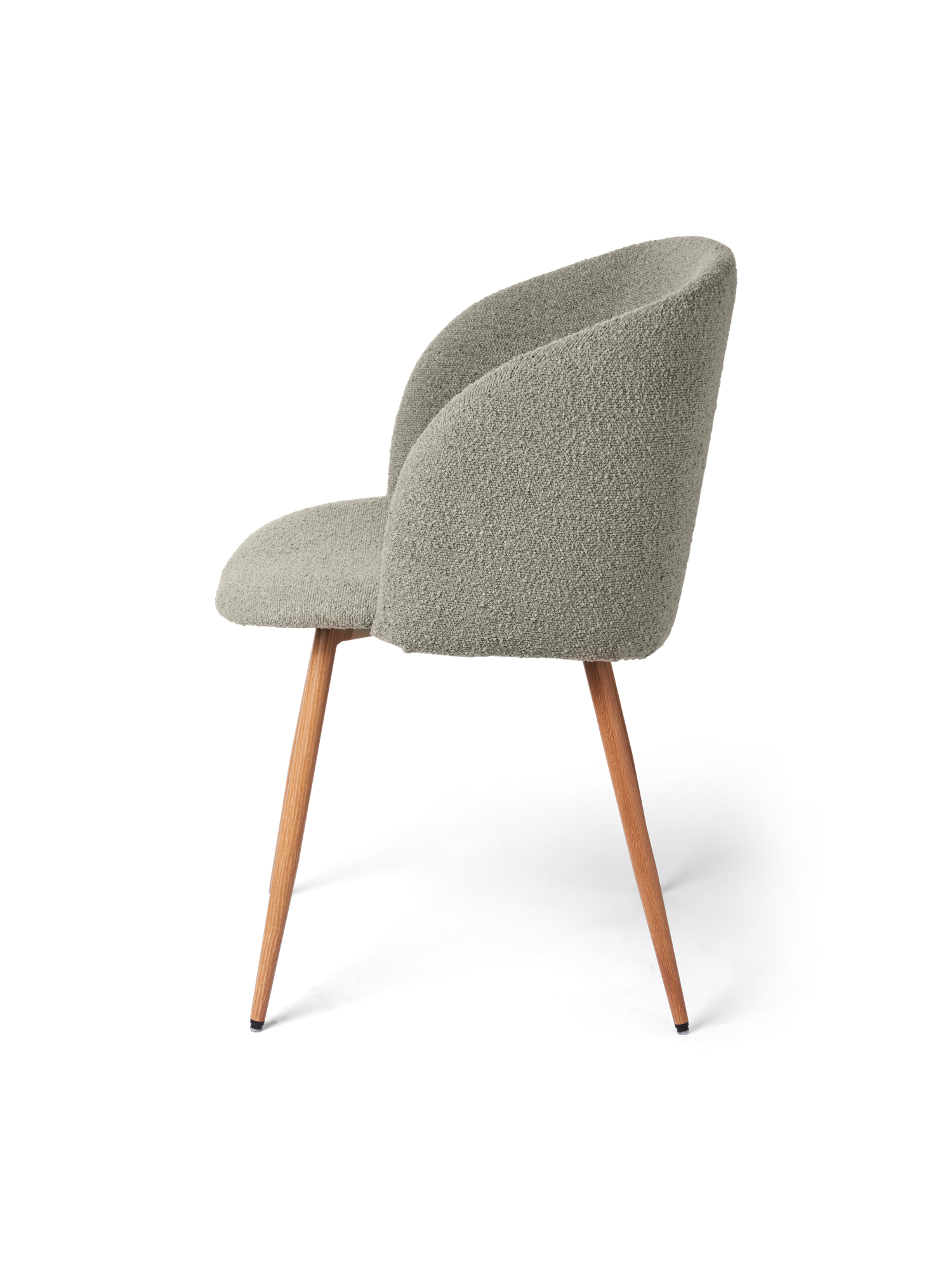 Stol i boucléstof | 81 x 56,5 x 54 cm. | Warm Grey