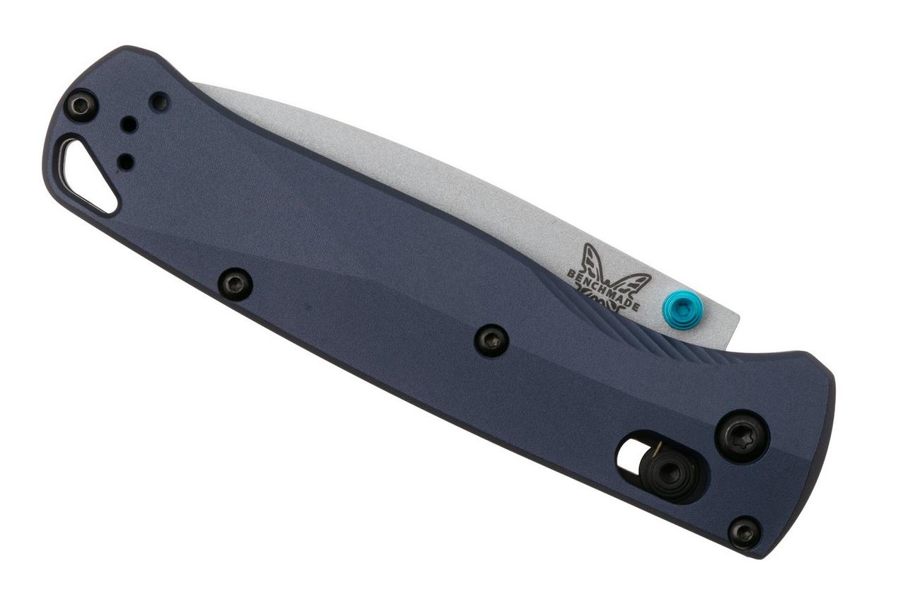 Benchmade Bugout 535SL-13 Crushed Silver Cerakote CPM S90V, Crater Blue Aluminum, zakmes