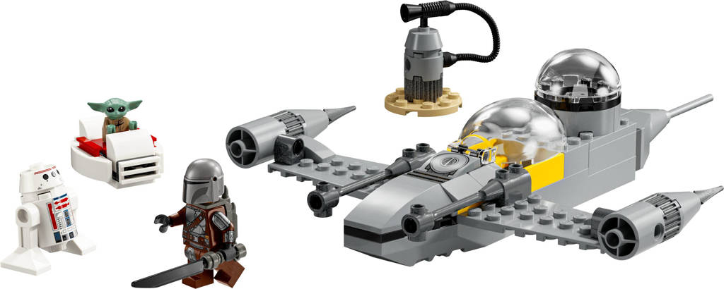 Mando en Grogu’s N-1 Starfighter™ 75410