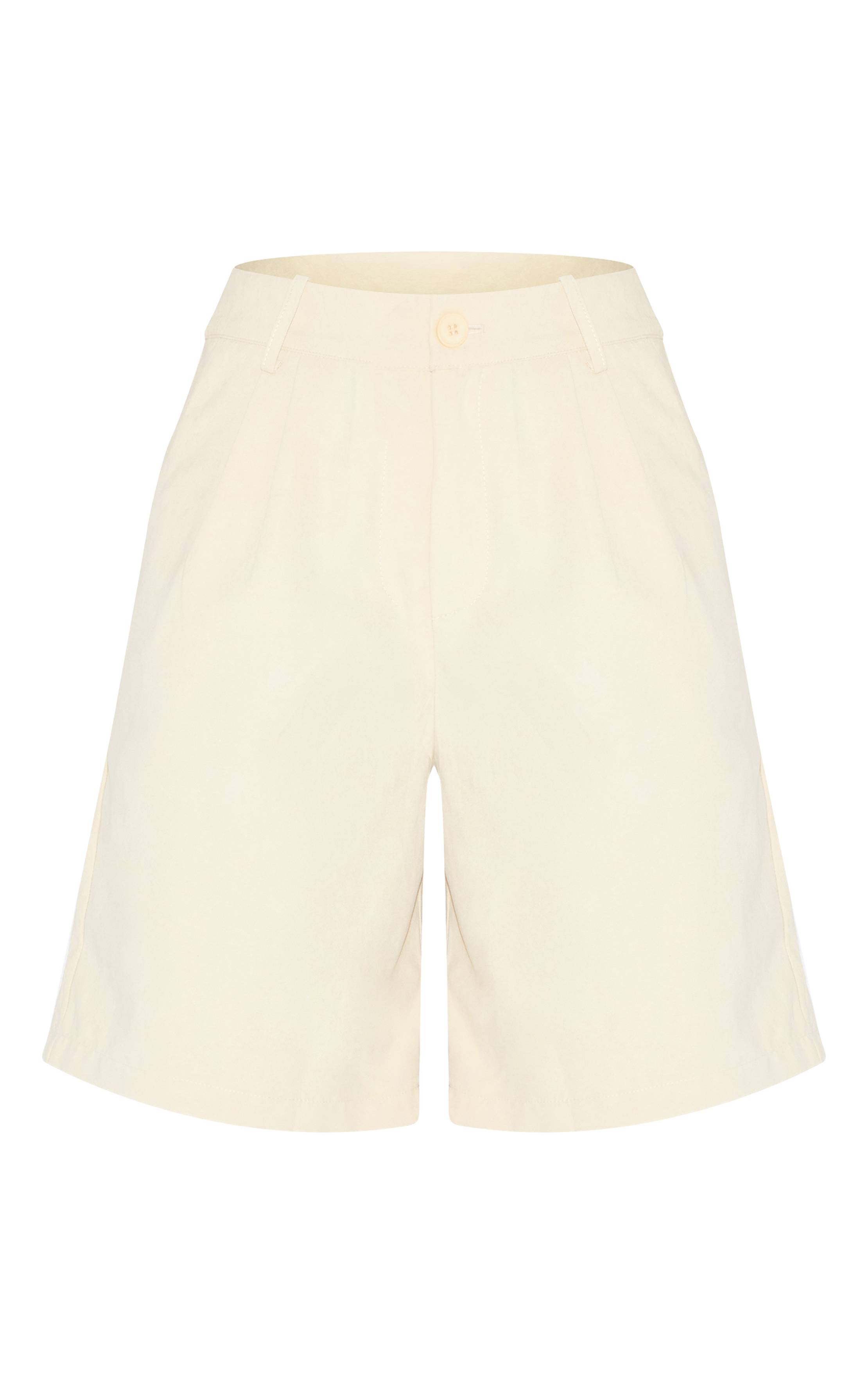 Citron Short Long En Tissu Peau De Pêche