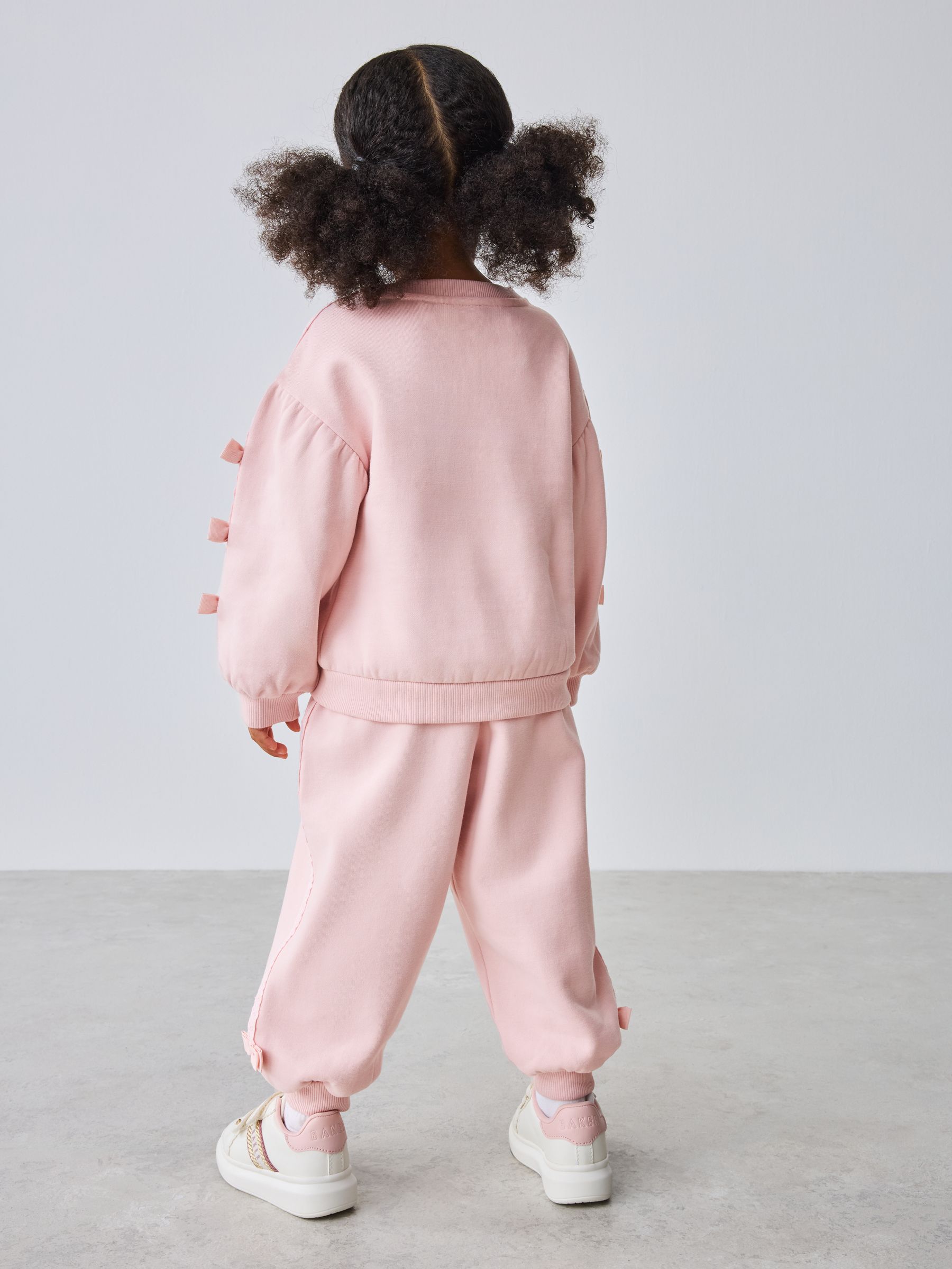 Roze - Baker by Ted Baker Blue 2 Piece Side Bow Detail Sweat & Joggers Set