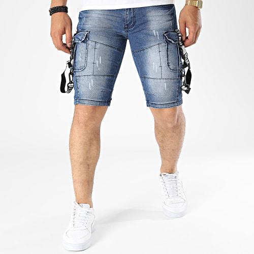 Short Jean E9666 Bleu Denim