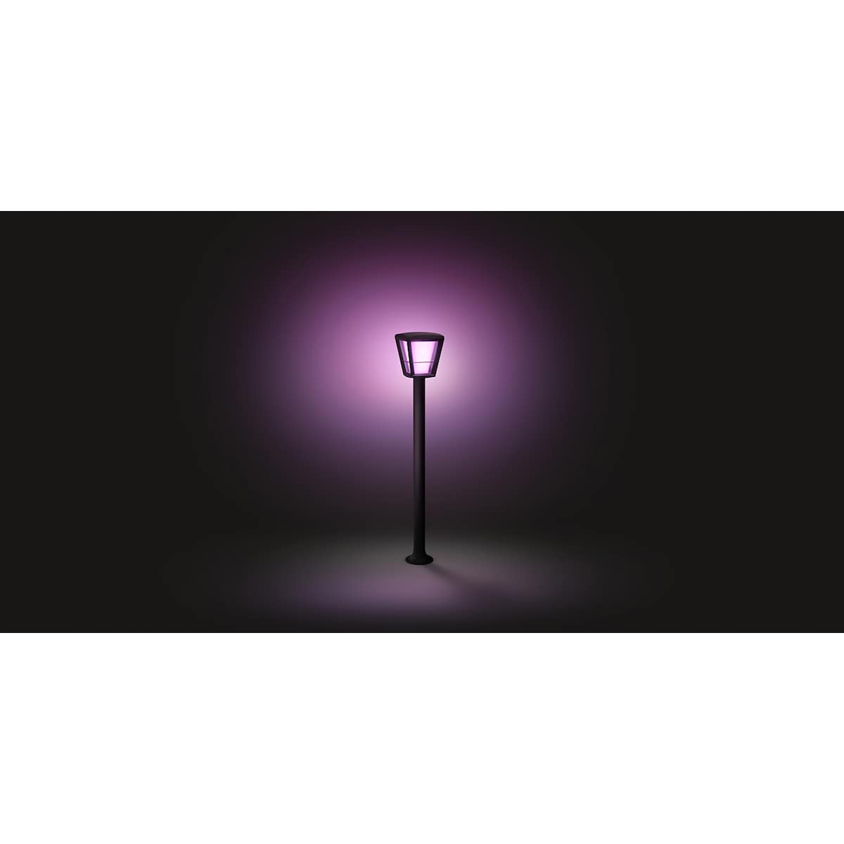 Philips Hue Econic WACA stolpelampe (sort)