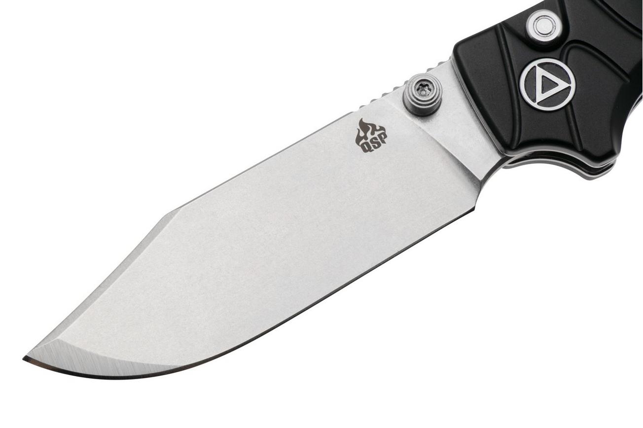QSP Knife Kali QS159-F1 Stonewashed 14C28N Black Aluminum, zakmes, Keanu Alfaro design