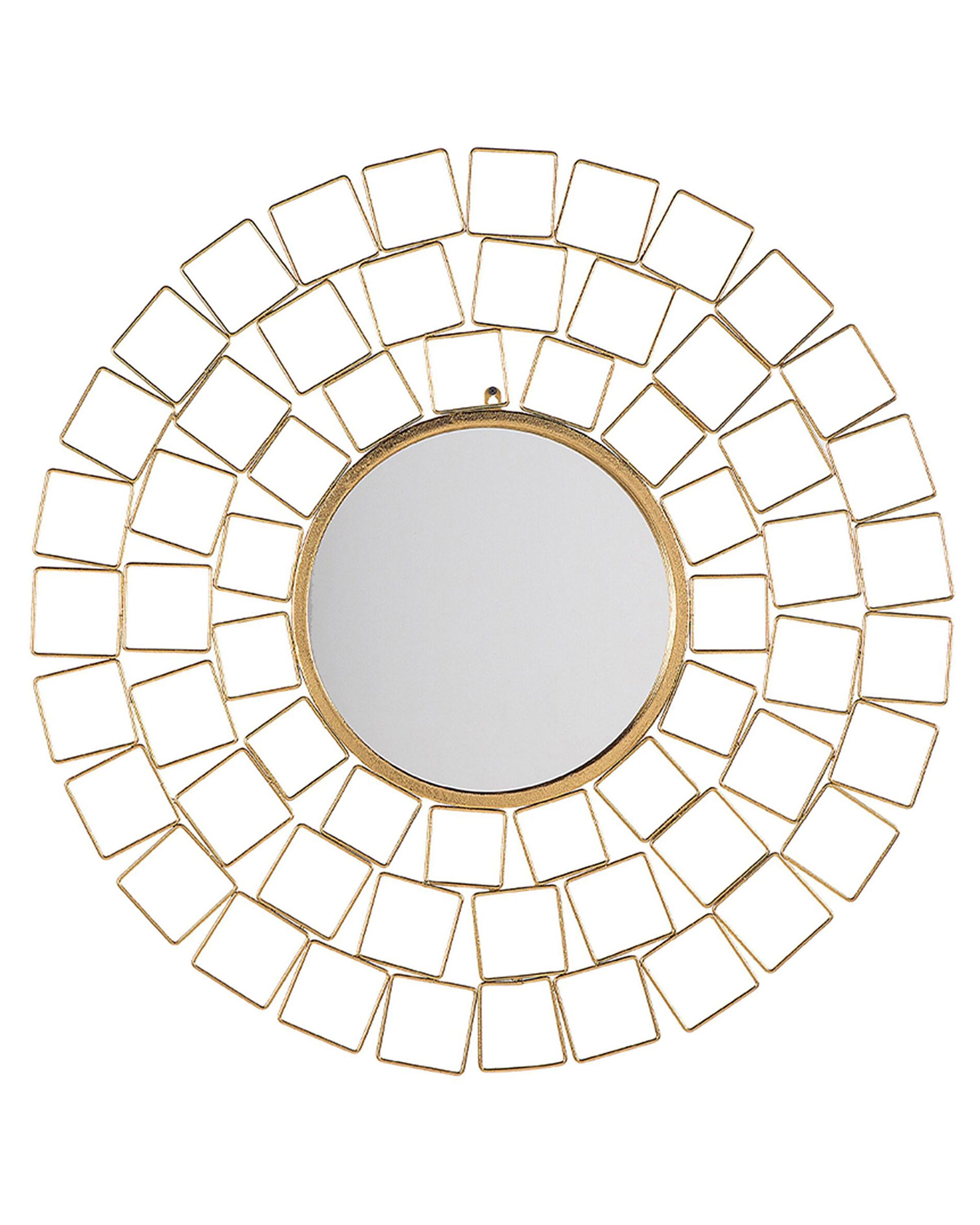 Wandspiegel LABRIT 90 cm 90 cm Metaal Goud