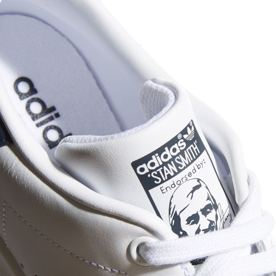 adidas Originals Chaussures Stan Smith - Blanc/Bleu Marine Femme