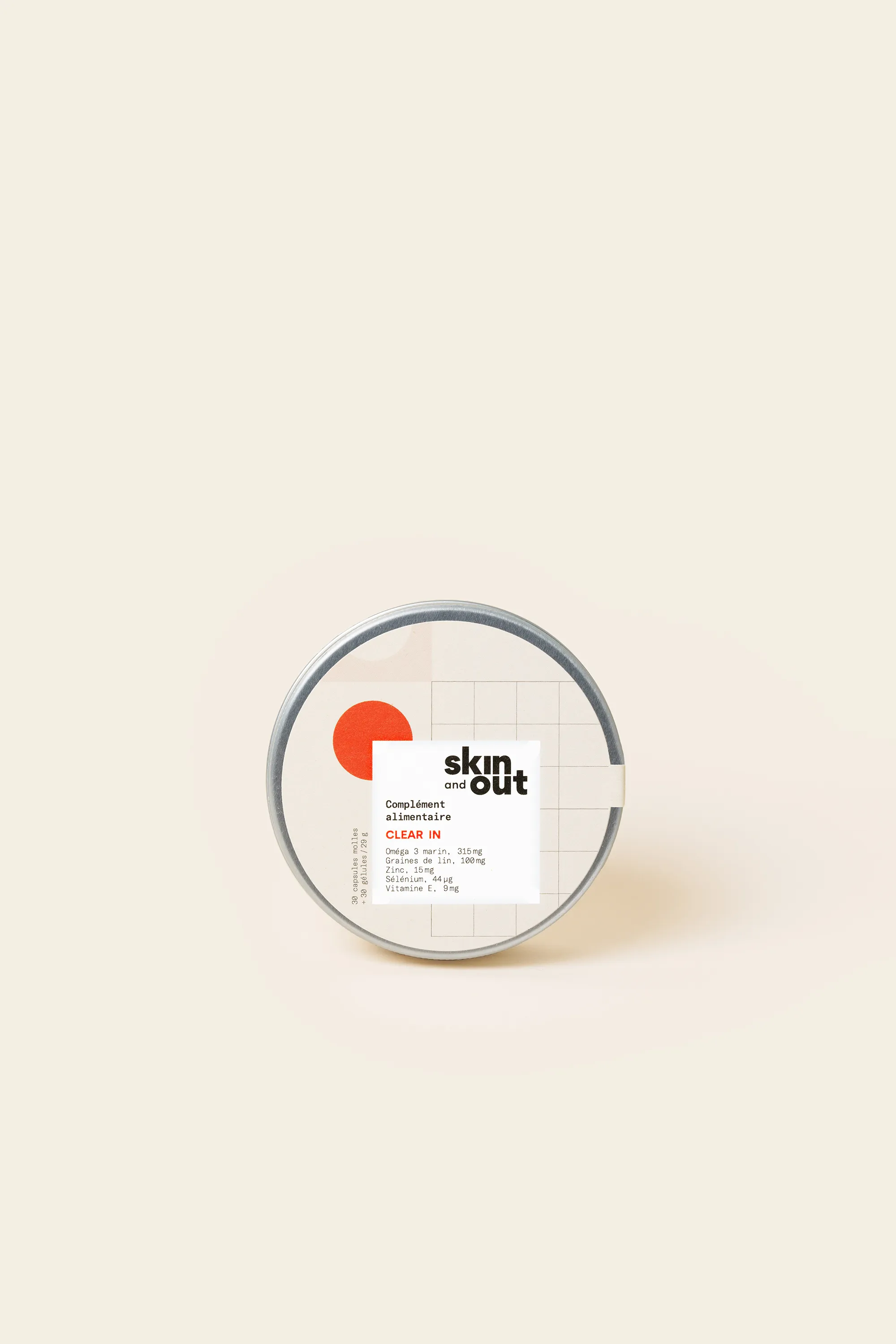 Skin & Out Compléments alimentaires stop boutons Clear in-29 g