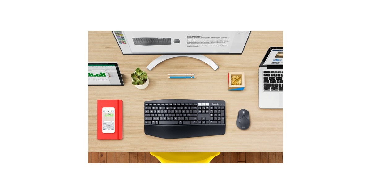 LogitechMK850 Performance Draadloze, desktopset  (Zwart, US-International)