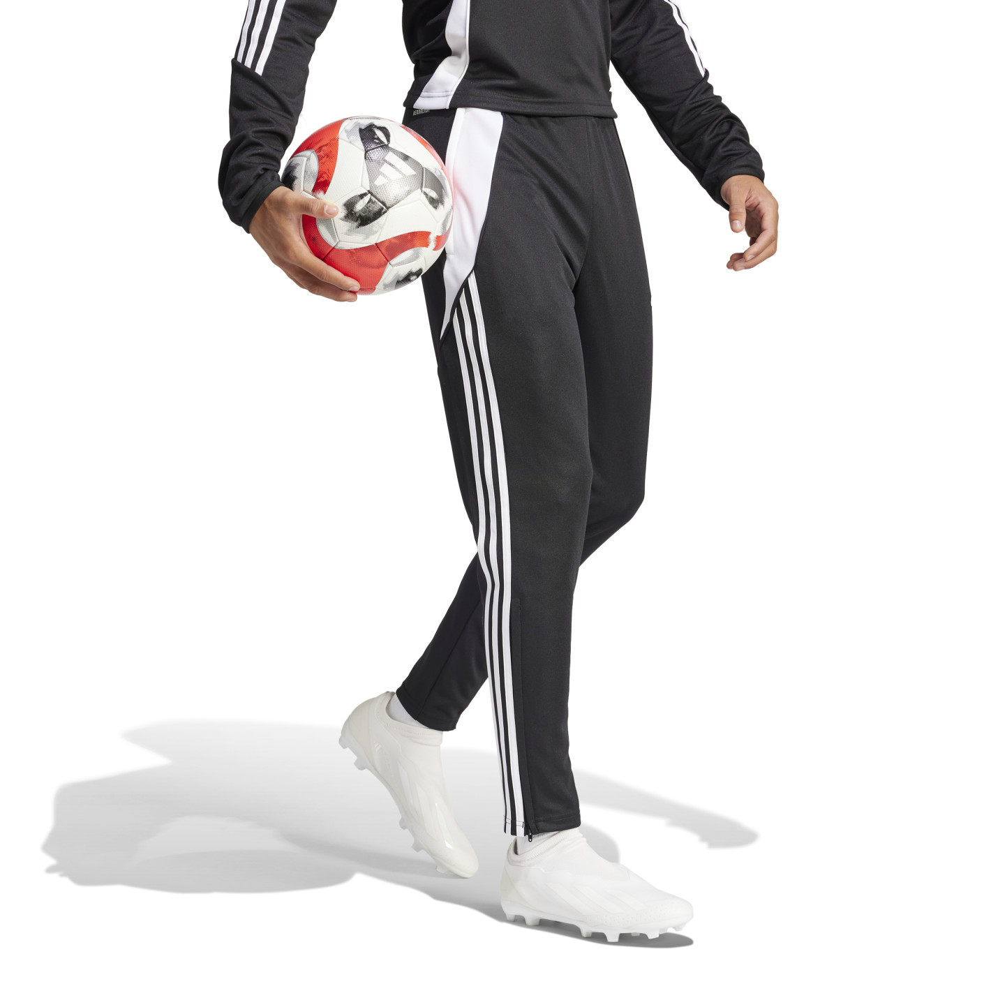 adidas Tiro 24 Trainingspak 1/4-Zip Lichtgrijs Zwart Wit
