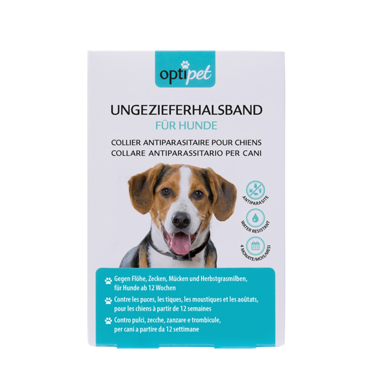 (65cm) Hunde Ungeziefer Halsband Wasserfestes Anti-Parasit Halsband (47222) - Schwarz