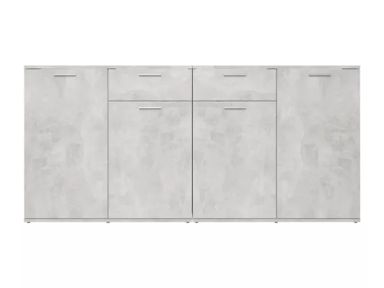 Buffet Gris béton 160x36x75 cm Aggloméré