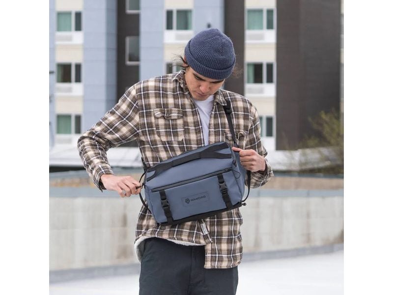 Wandrd Kameratasche ROGUE Sling 9 l Blau Slingbag Kameratasche für DSLR, Systemkameras und Zubehör