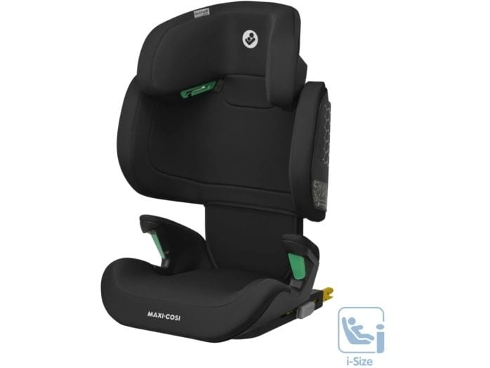 MAXI-COSI Kindersitz RodiFix M i-Size Basic Black Mitwachsender Kinderautositz Gruppe 2, 3
