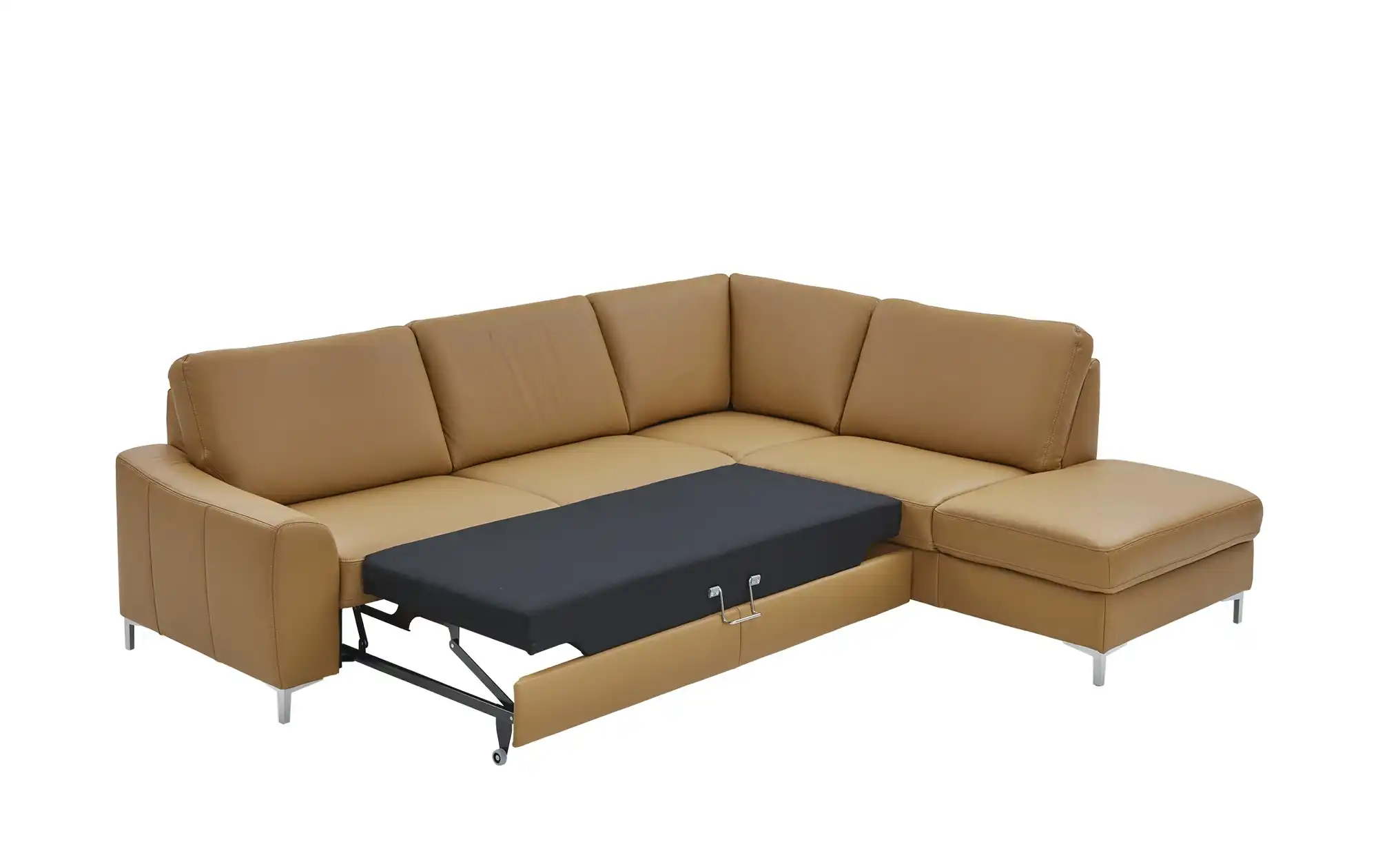 meinSofa Ecksofa mit Sitz und Rückenlehne aus Echtleder Lea