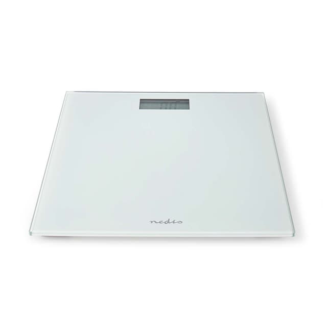Nedis Personvægt | Digital | Hvid | Hærdet Glas | Maksimal vejekapacitet: 150 kg