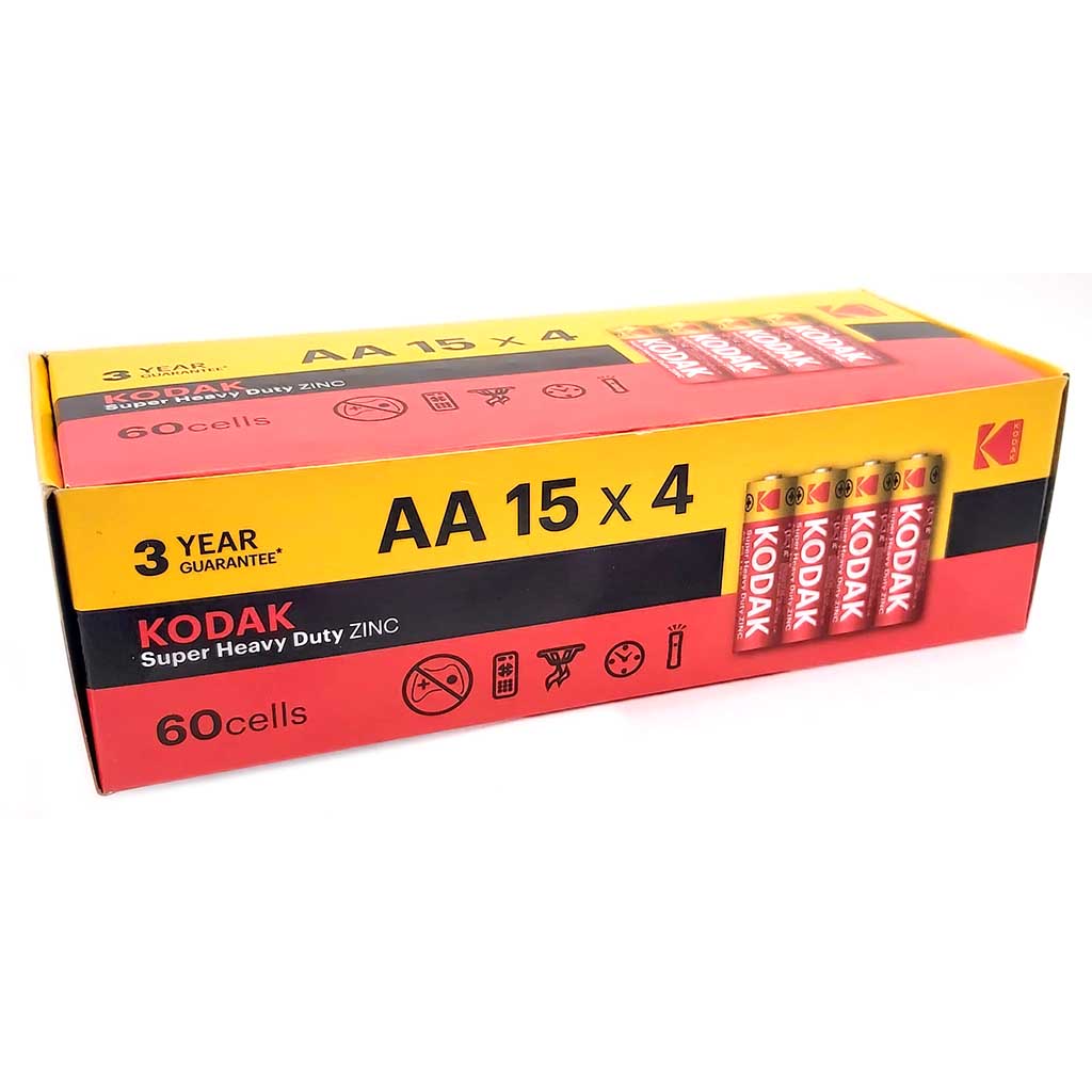 Kodak Super Heavy Duty Zinc Batterien LR06 \/ AA 60er MHD:30.11.26
