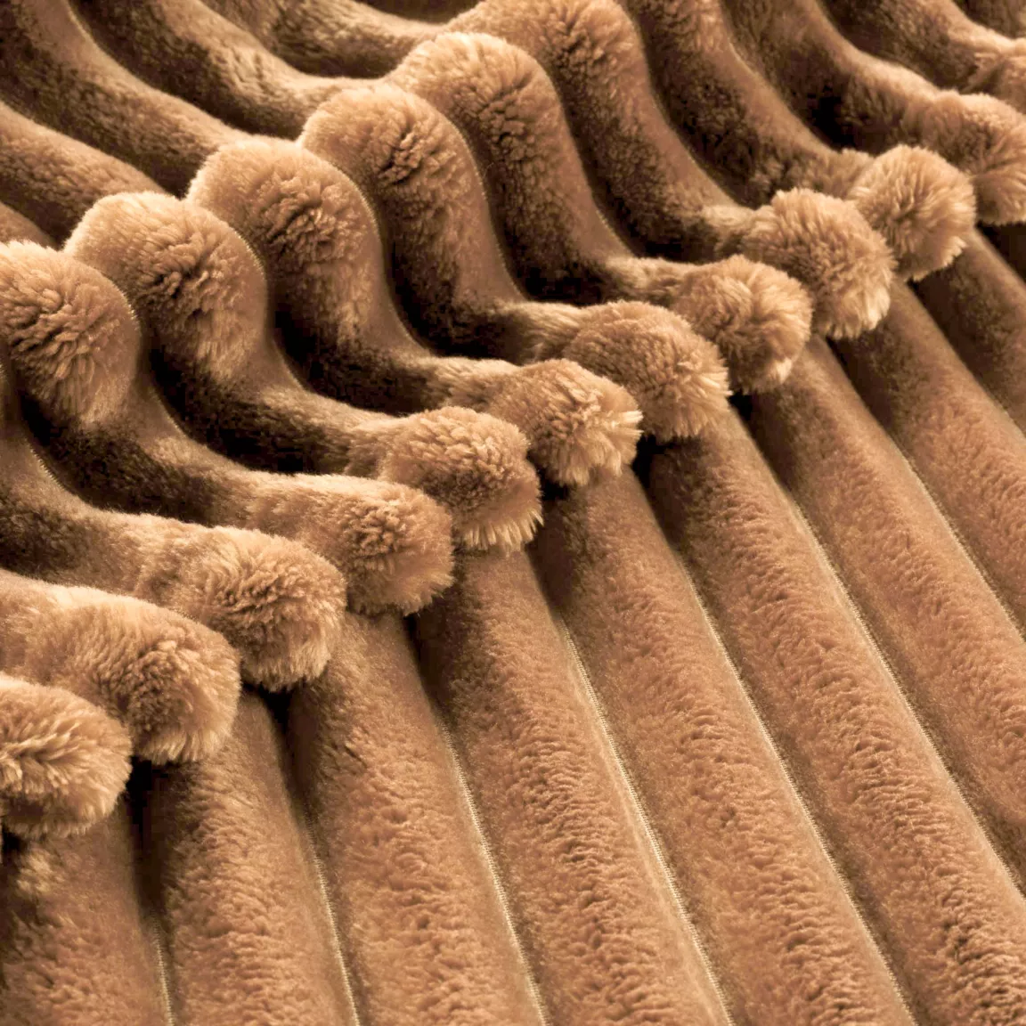 Plaid doux (220 x 240 cm) Dune Camel