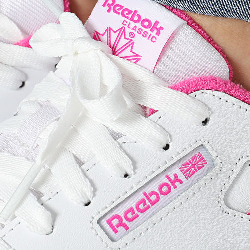 Baskets Femme Classic Leather 100034123 Footwear White Laser Pink Reebok Rubber Gum