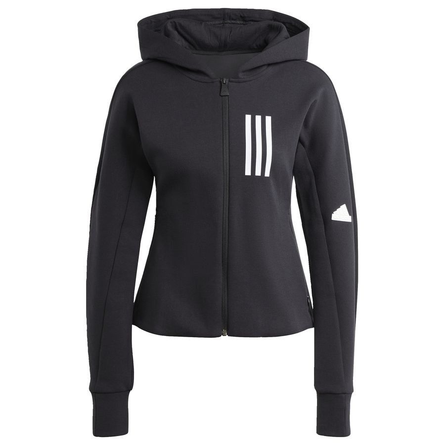 adidas Sweat à Capuche Mission Victory Slim Full Zip - Noir/Blanc Femme