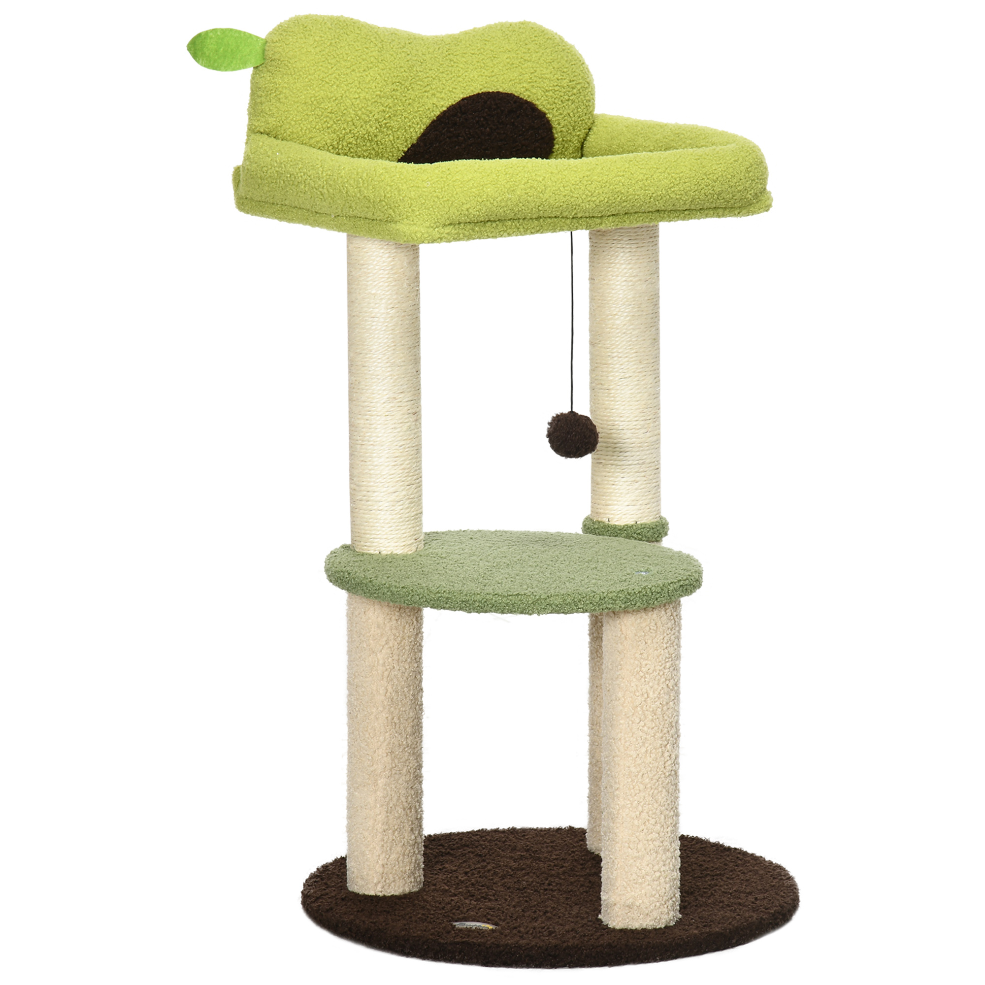 Arranhador para gatos em formato de abacate da PawHut