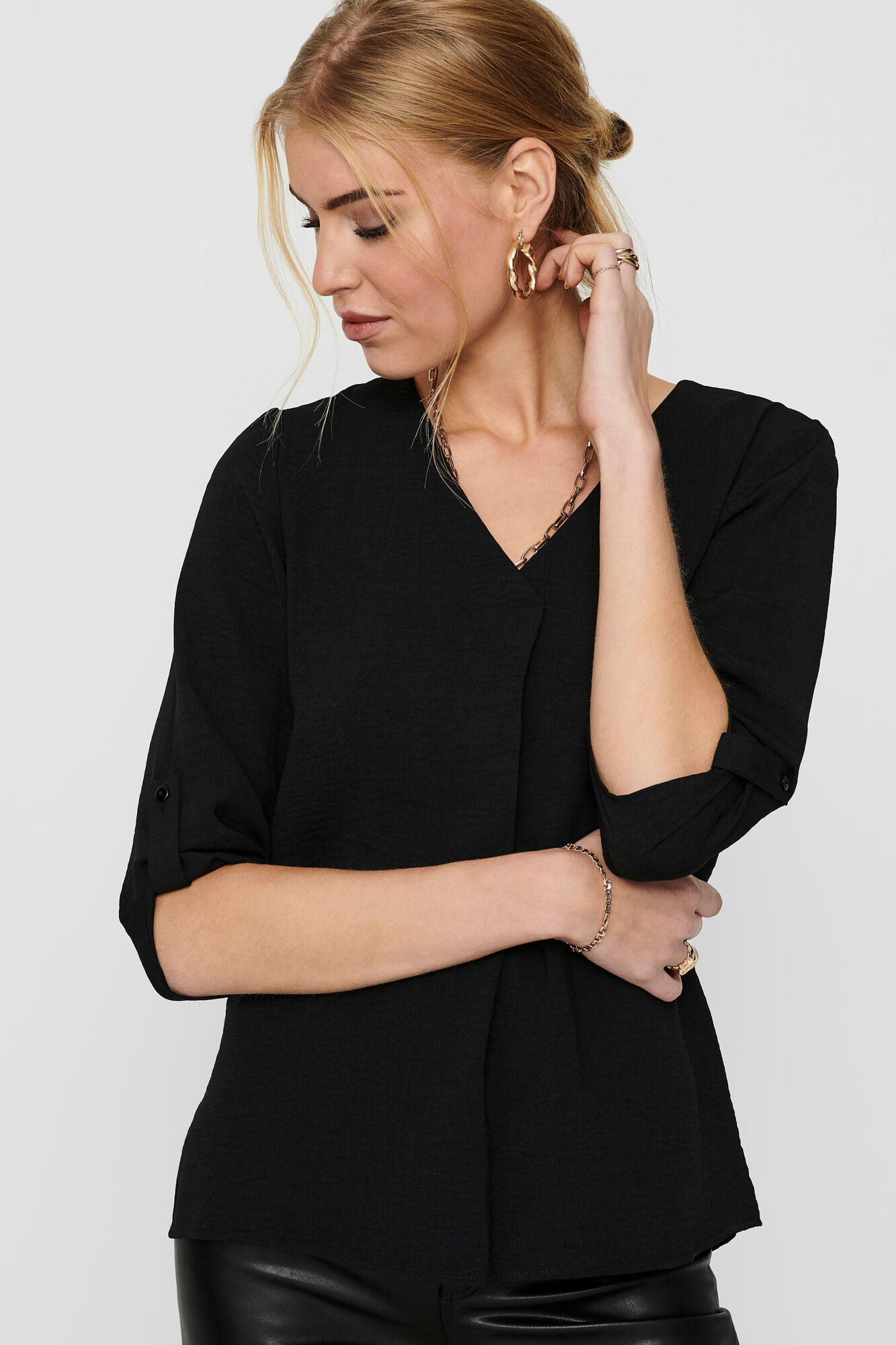 Blusa de manga 3/4