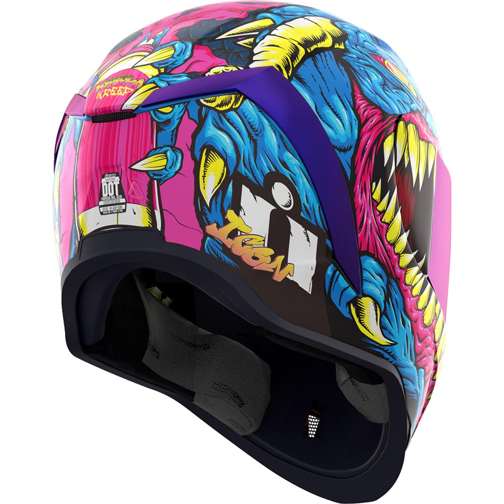 Icon - Casque Airform Mips® Kryola Kreep™ Bleu / Rose / Jaune