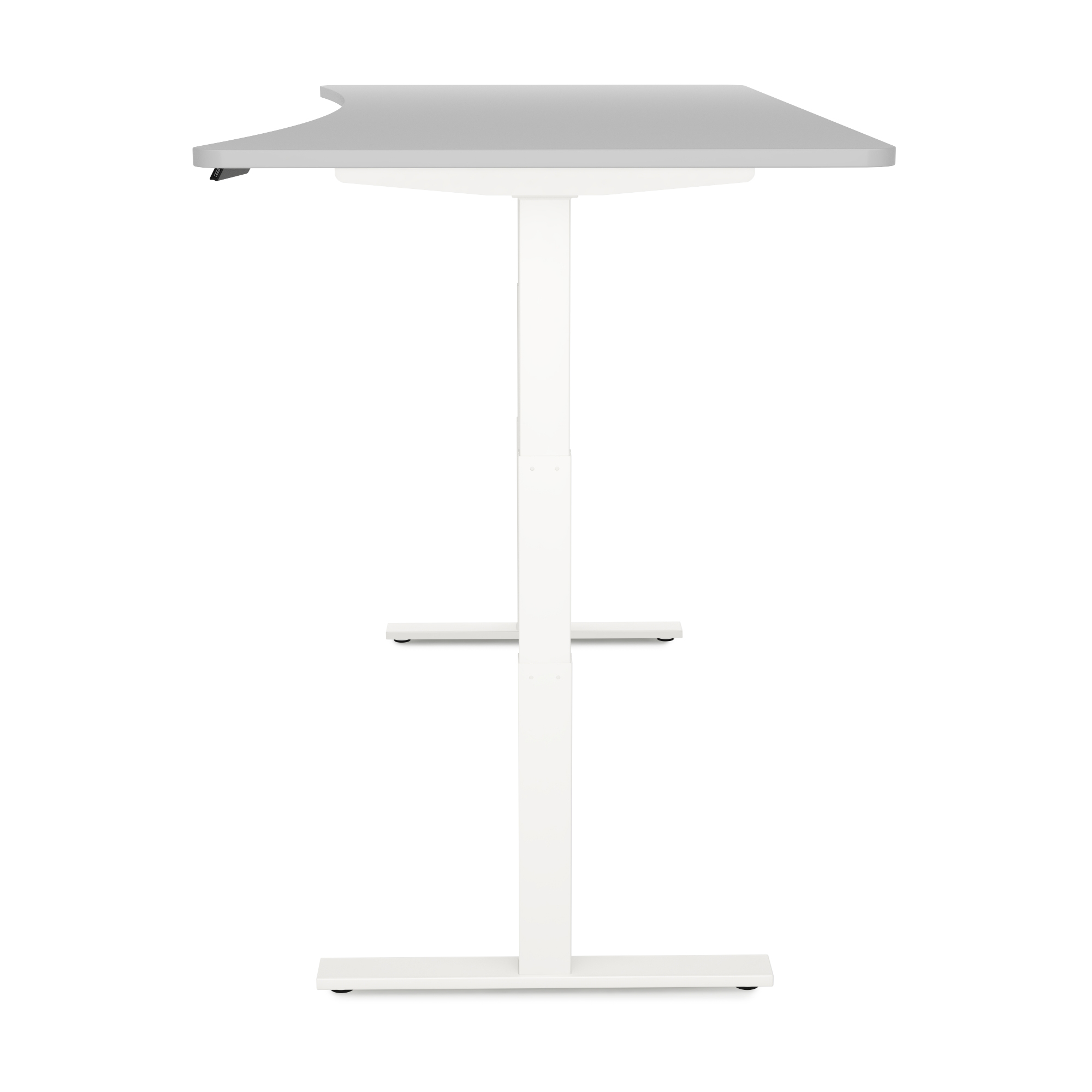 Stehpult elektrisch PREMIUM grau/weiss 200 x 92 cm