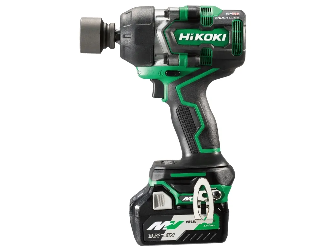 Hikoki WR36DE WRZ, Momentnøgle, Børstefri, Sort, Grøn, IP56, 1/2