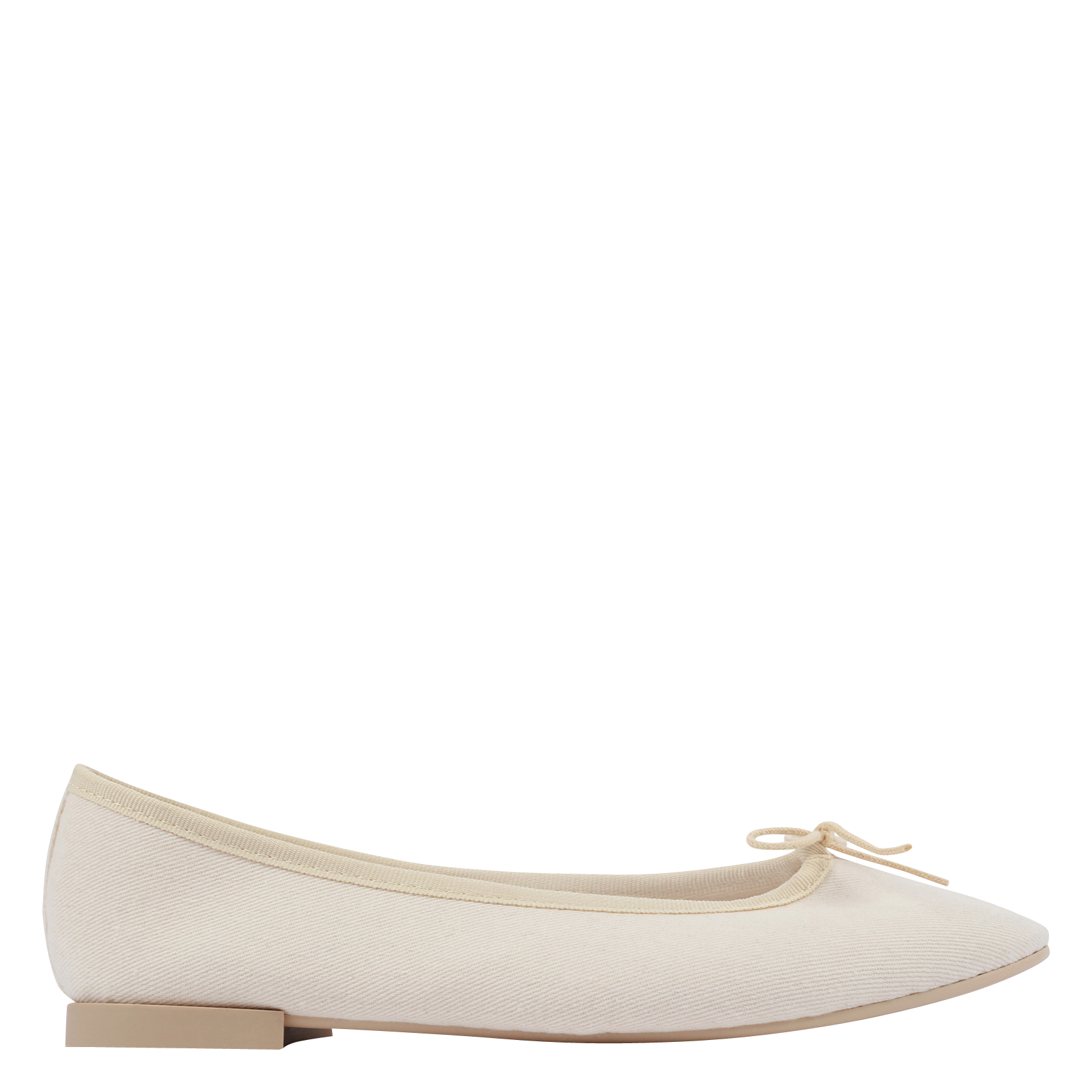 CENDRILLON - Ballerines bout rond en coton | Beige