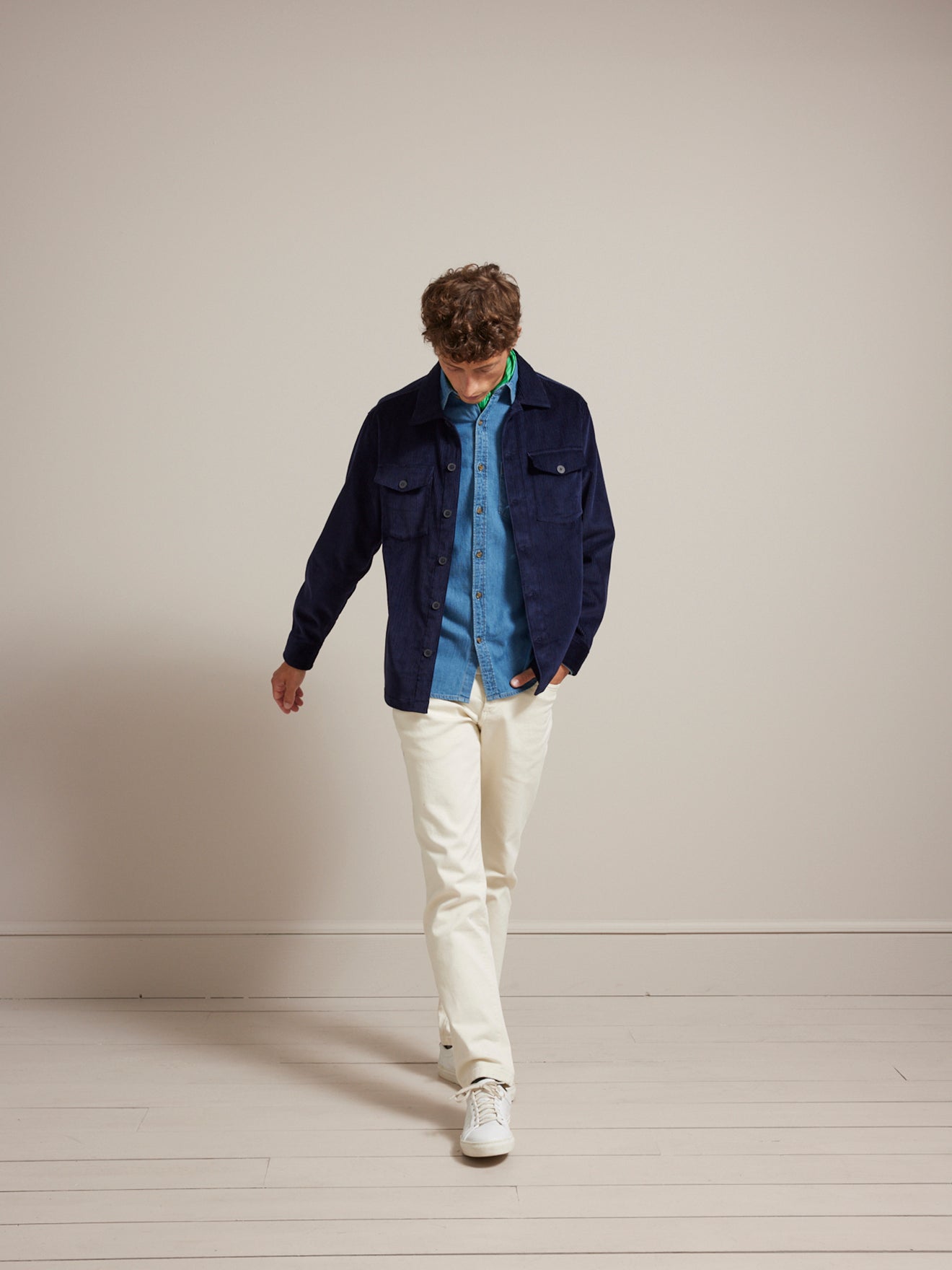 Chemise velours côtelé homme