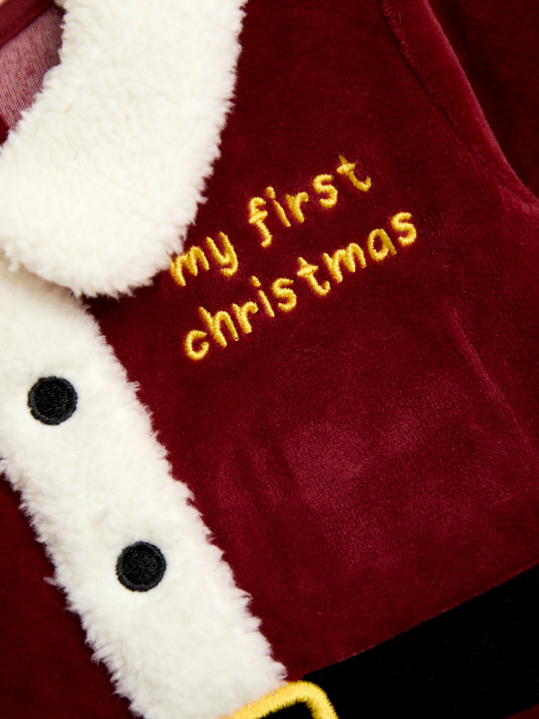 JoJo Maman Bébé - Mijn eerste kerst-onesie en muts set