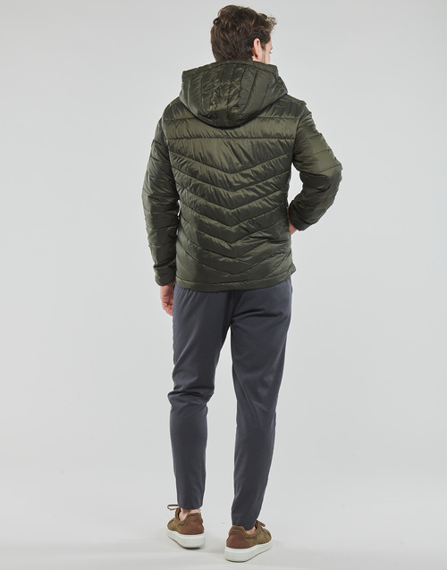 Jack & Jones - JJEHERO PUFFER HOOD Kaki