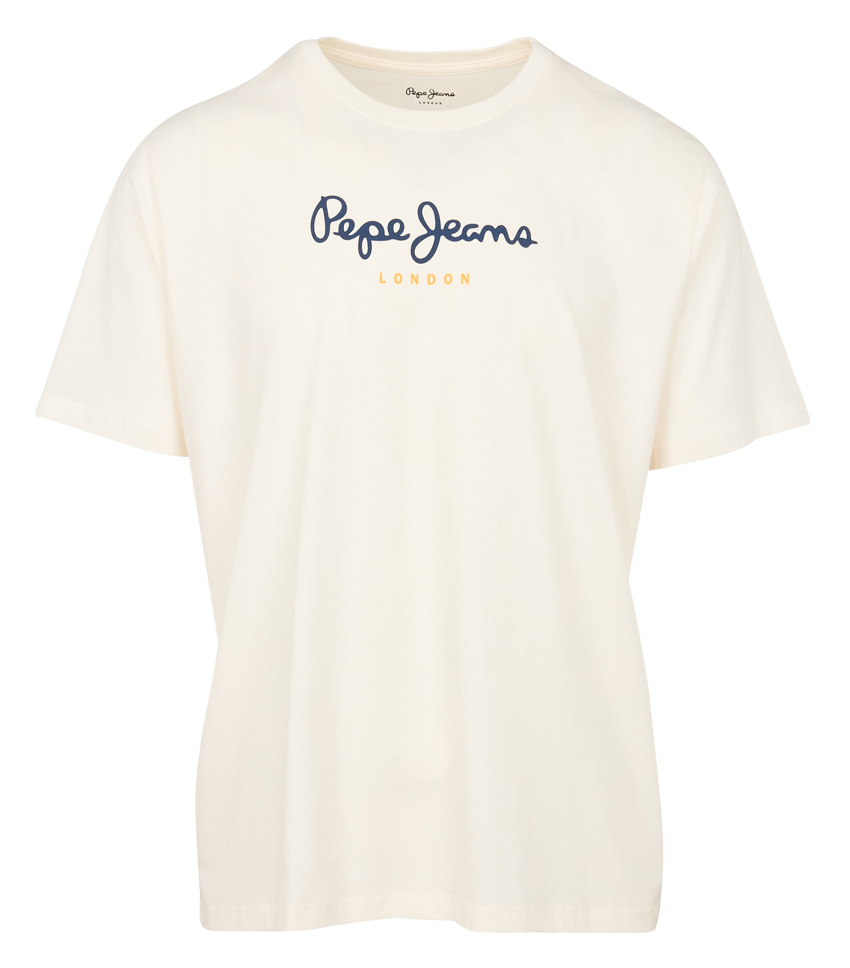 Tee-shirt col rond sérigraphié en coton | Blanc