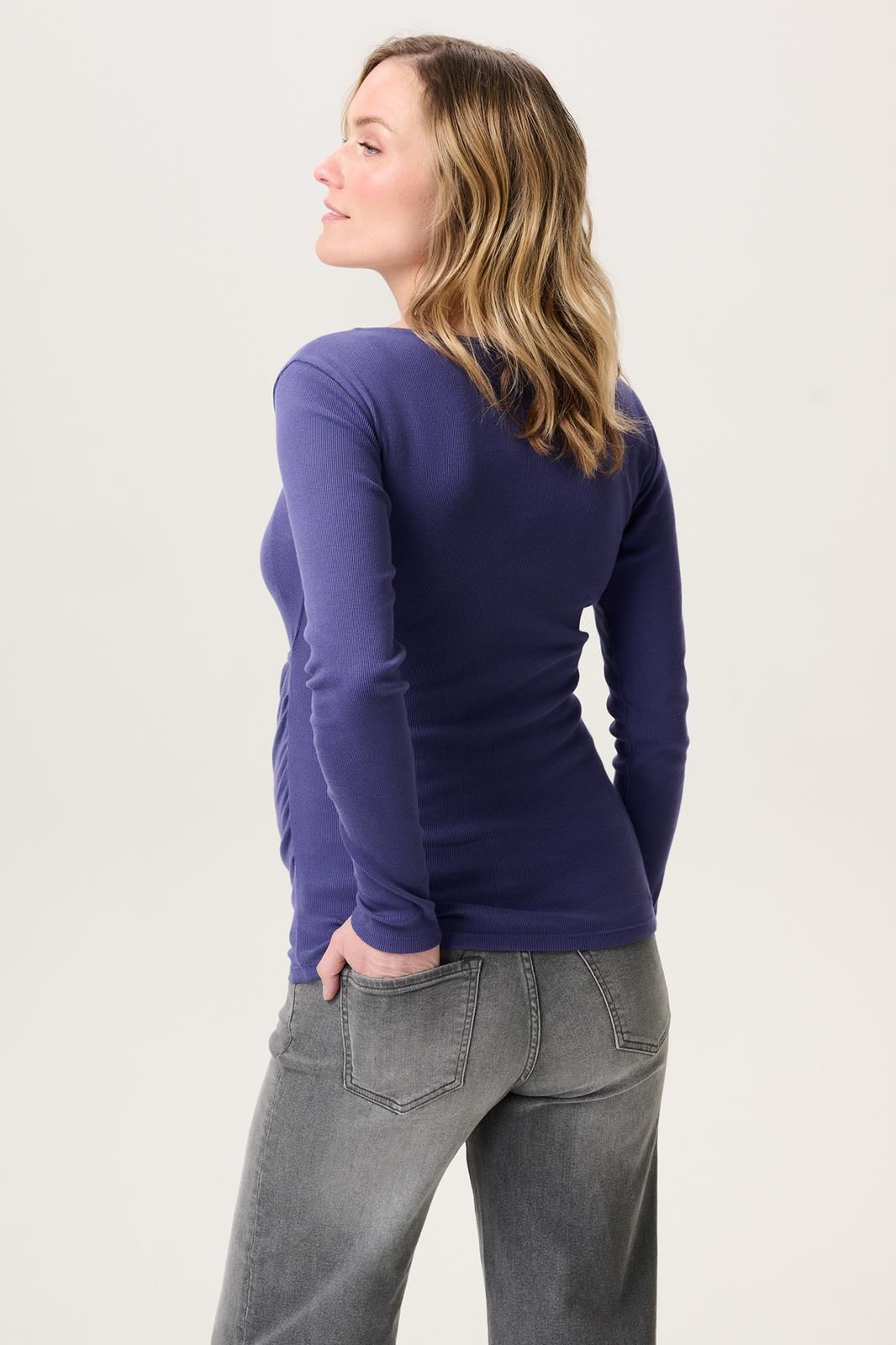 Noppies Maternity Voedingsshirt Sara - Skipper Blue