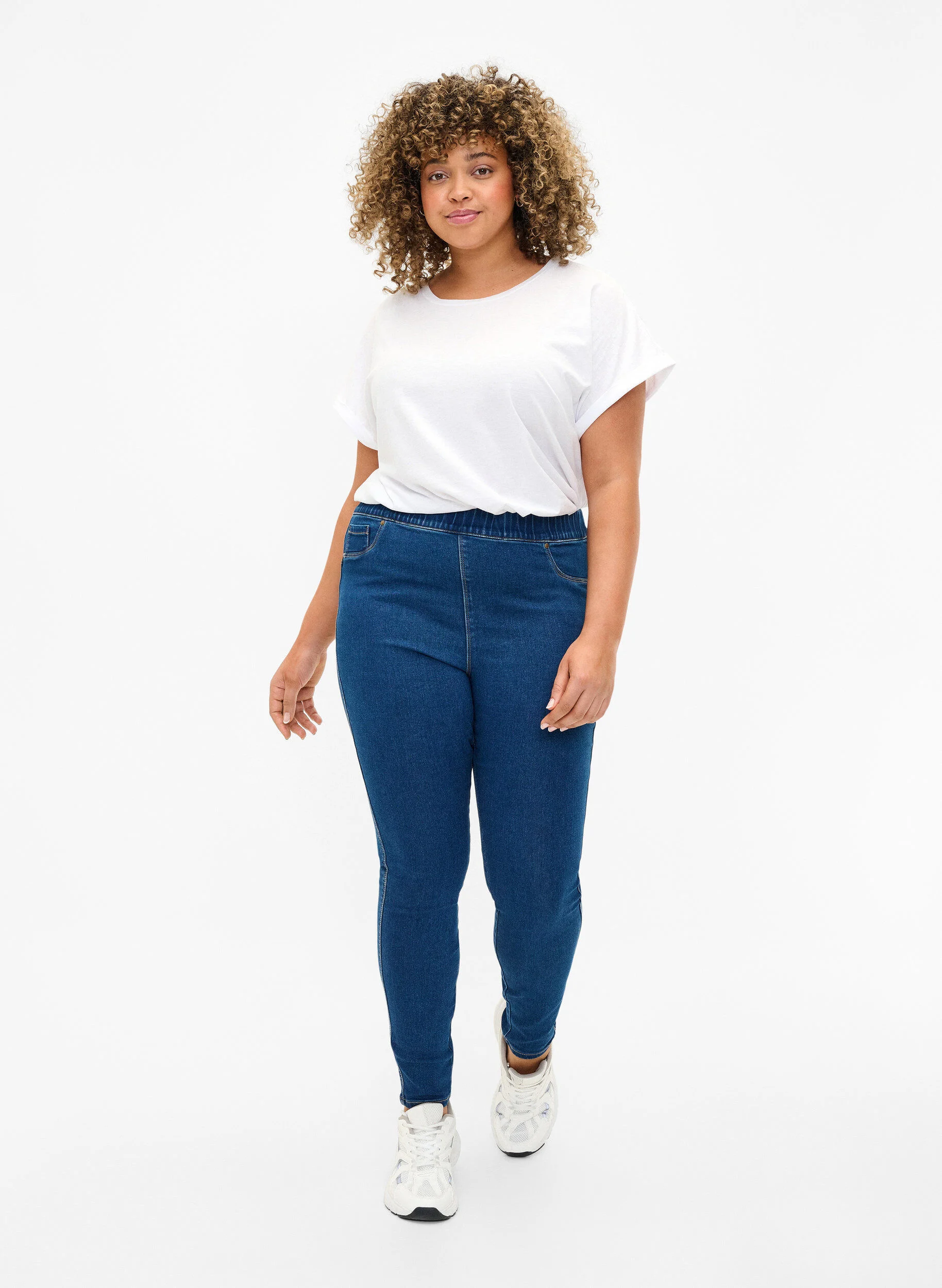 Jeggings med høj talje