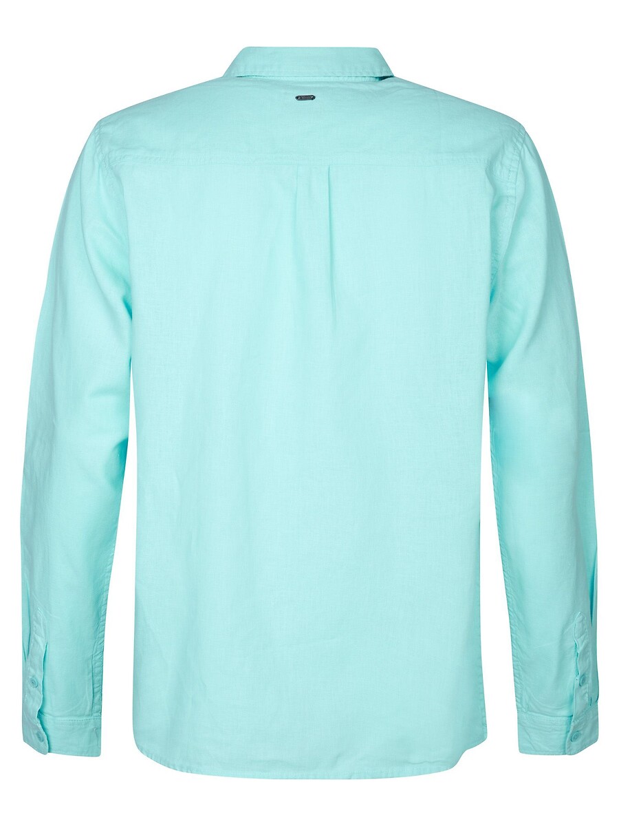INDÚSTRIAS PETROLÍFERAS<br>Camisa de algodão e linho com corte reto