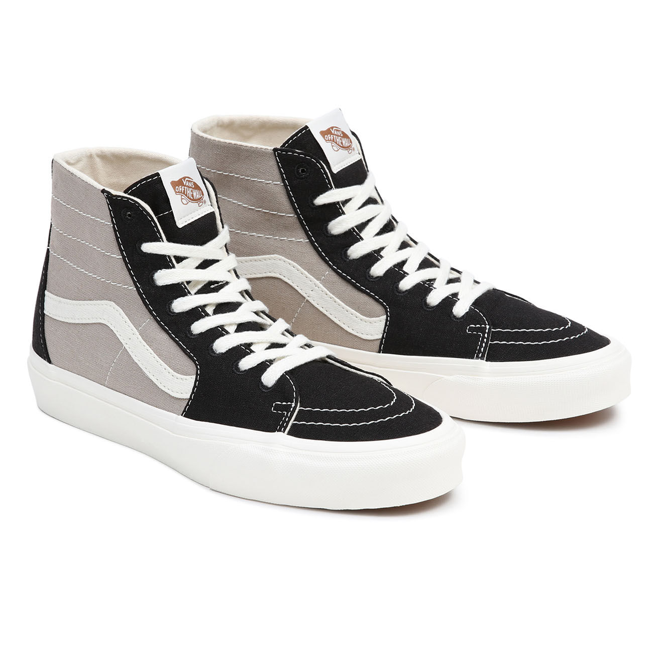 Vans Sneakers en Cuir & Textile SK8-Hi Tapered noir/gris