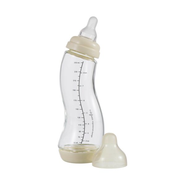 Difrax S-fles Glas Smal 250 ml