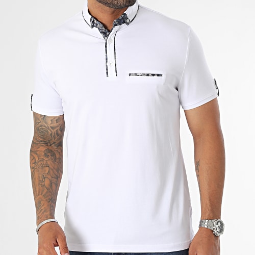 Polo Manches Courtes Blanc