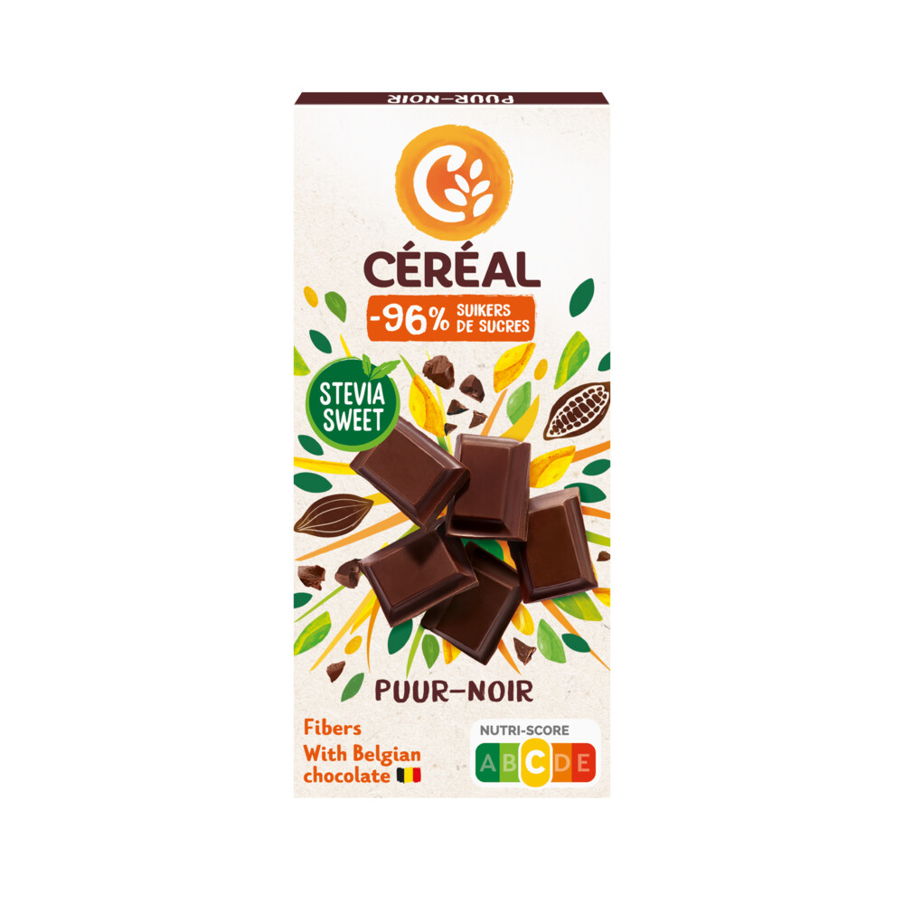 3x Céréal Chocoladetablet Puur85 gr