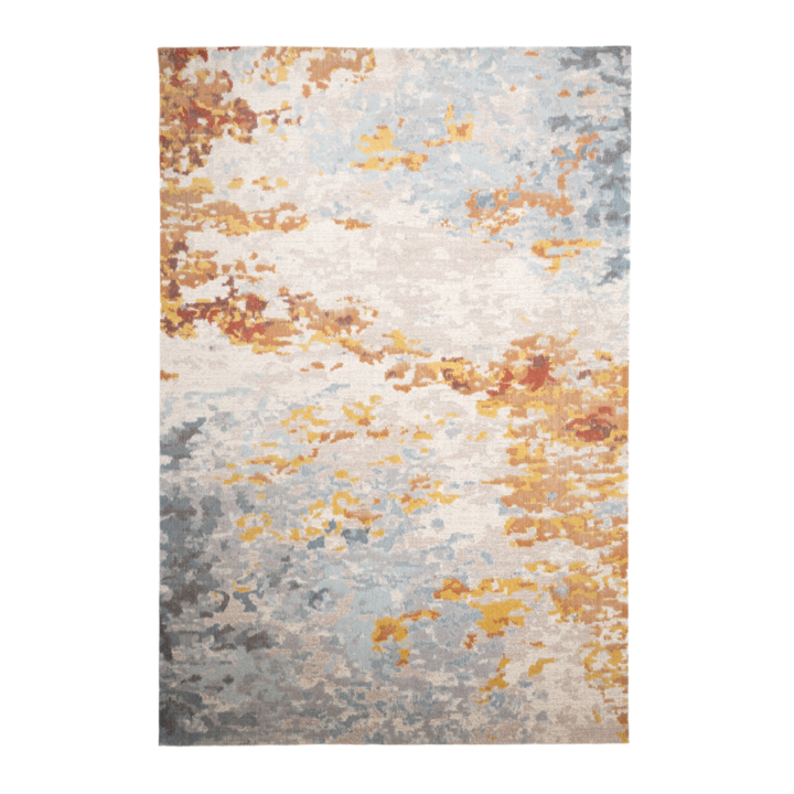 Modern vloerkleed - Bush Blauw/Terra