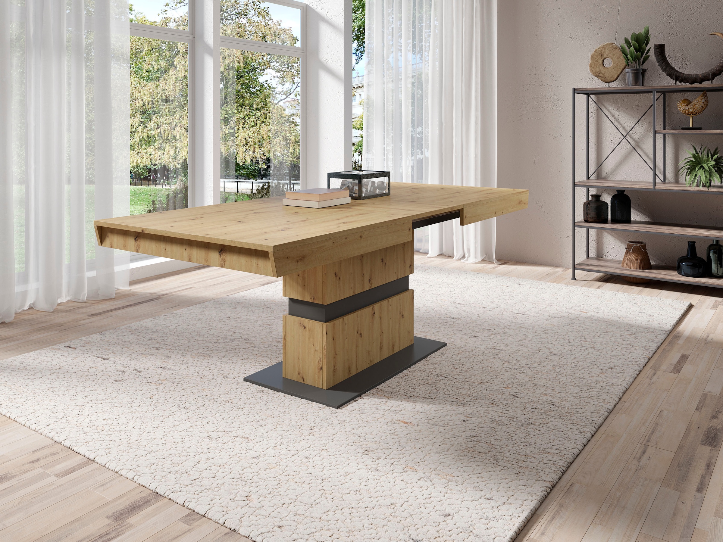 byLIVING Esstisch »Matthew« mit Auszugsfunktion, Breite 140-195 cm oder 160-215 cm